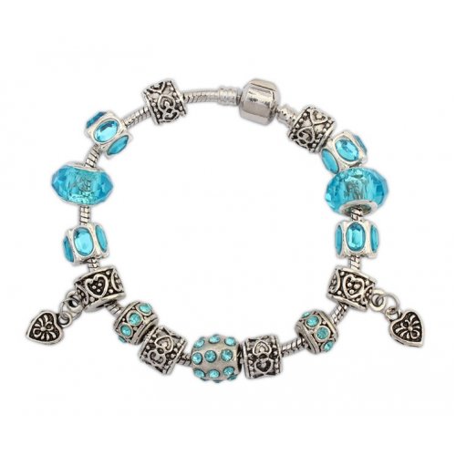 Bratara argint tip Pandora Cer Albastru
