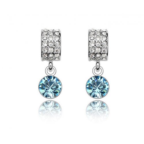 Cercei argint Secret, Elemente Swarovski 
