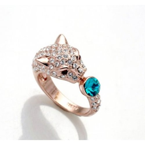 Inel Devious, placat cu aur de 14K, Elemente Swarovski 