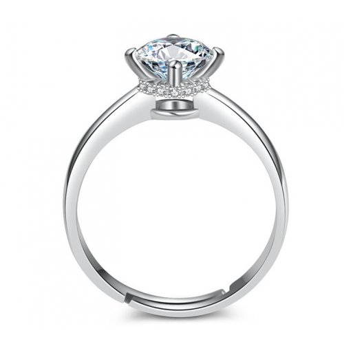 Inel argint Precious, alb, Elemente Swarovski 