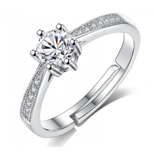 Inel argint Halo Ring, Elemente Swarovski 