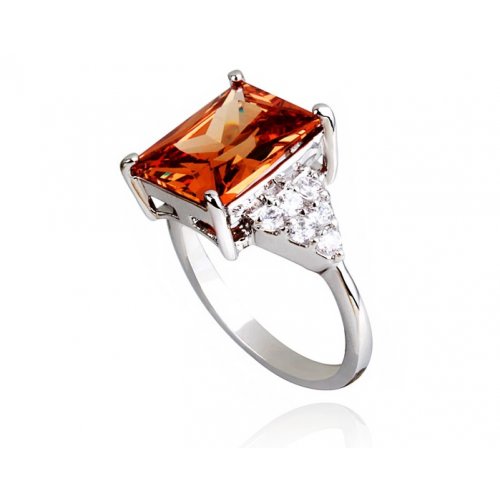 Inel argint Lyla Extravagant Red, Elemente Swarovski 