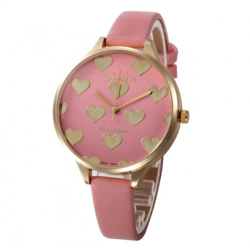 Ceas femei Inima, Roz Quartz