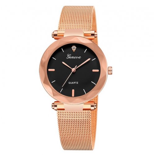 Ceas femei Lily, Rose Auriu, Stainless Steel 