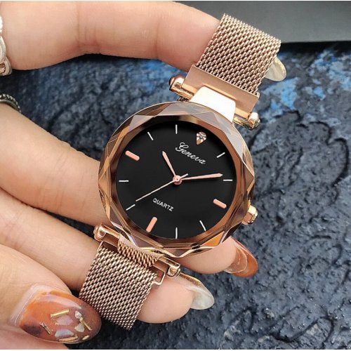 Ceas femei Lily, Rose Auriu, Stainless Steel 