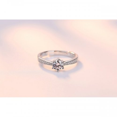 Inel argint Halo Ring, Elemente Swarovski 
