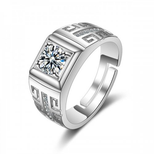 Inel argint reglabil femei Regina Grecesc, Elemente Swarovski 