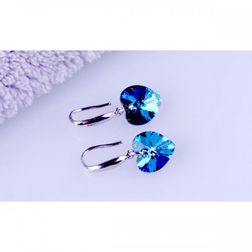 Cercei argint Ocean Love, Elemente Swarovski Cercei argint Ocean Love, Elemente Swarovski