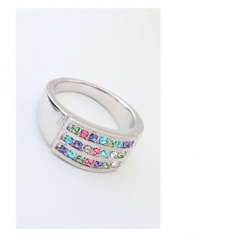 Inel argint Paradis Multicolor, Elemente Swarovski 