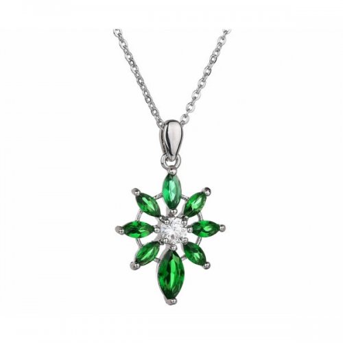 Set argint cu Green Force cu elemente swarovski Emerald verde Set argint cu Green Force cu elemente swarovski Emerald verde
