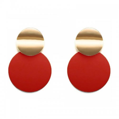 Cercei fashion rotunzi mari rosu passion Cercei fashion rotunzi mari rosu passion