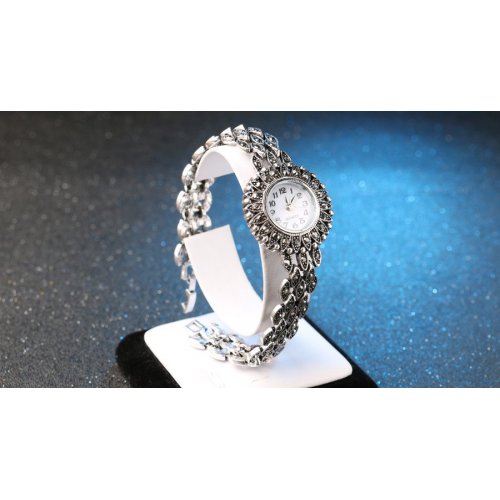 Ceas femei argint Sensual Madame cu marcasite Ceas femei argint Sensual Madame cu marcasite